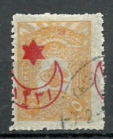 Turkey; 1915 Overprinted War Issue Stamp 5 P. ERROR "Misplaced Overprint" - Gebruikt