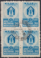 1960 Brasilien AEREO ° Mi:BR 977, Sn:BR C94, Yt:BR PA82, World Refugee Year - Used Stamps