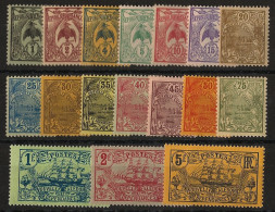 NOUVELLE-CALEDONIE - 1905-07 - N°YT. 88 à 104 - Série Complète - Neuf* / MH VF - Unused Stamps