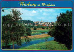 73177975 Warburg Westfalen Blick Ueber Den Fluss Zur Stadt Warburg Westfalen - Warburg