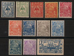 NOUVELLE CALEDONIE - 1922-28 - N°YT. 114 à 125 - Série Complète - Neuf * / MH VF - Unused Stamps