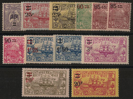 NOUVELLE CALEDONIE - 1924-27 - N°YT. 127 à 138 - Série Complète - Neuf * / MH VF - Nuovi