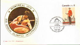 MONTREAL OLIMPIC GAME  1976 LOTTA ANNULLO SPECIALE - Ringen