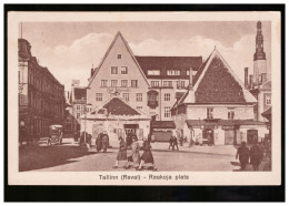 Reval/ Tallinn Raekoja Plats Rathausplatz 1928 - Estonie