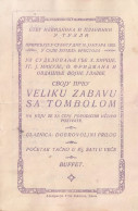 Tuzla - Zabava Sa Tombolom U Hotelu Bristol 1925 - Bosnie-Herzegovine