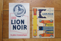 Buvard + Découpage "Cirage LION NOIR" - Schuhe