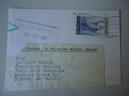 ITALY UNOFFICIAL POSTAL  CARDS OLYMPIC GAMES ROMA 1960 POSTED DRESDEN - Estate 1960: Roma