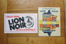 Buvard + Découpage "Cirage LION NOIR" - Schoenen