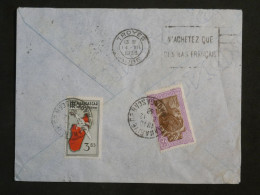 DK 16 MADAGASCAR   BELLE  LETTRE   1938  TANANARIVE   A  TROYES   FRANCE . ++AFF. INTERESSANT+++ + - Covers & Documents
