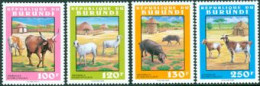 BURUNDI 1993 - Animaux Domestiques - 4 V. - Farm