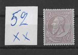 Timbre Belgique 52XX - 1883 Leopoldo II