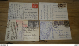 POLOGNE : Lot De 4 Cartes Postales Avec Timbres ............. 8351 - Storia Postale