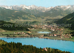 73157830 Immenstadt Allgaeu Und Buehl Mit Den Beiden Alpseen Alpenpanorama Flieg - Immenstadt