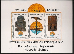 POLYNESIE - 1980 - Bloc Feuillet BF N°YT. 5 - Festival Des Arts - Neuf Luxe** / MNH / Postfrisch - Hojas Y Bloques