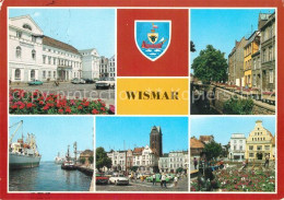 73157186 Wismar Mecklenburg Rathaus Muehlengrube Hafen Markt Marienkirche Loewen - Wismar