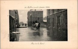 Oullins Inondation Janvier 1910 Rue De La Gare Attelage Cheval Horse Rhône 69600 N°19 Cpa Non Ecrite Au Dos En TB.Etat - Oullins