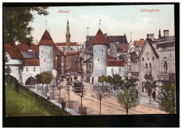 Delcampe - Reval/ Tallinn Lehmpforte Tram Ca 1910 - Estland