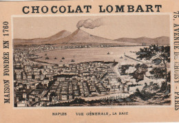 69 - CHROMO CHOCOLAT LOMBART . NAPLES . VUE GENERALE DE LA BAIE . SCAN - Lombart