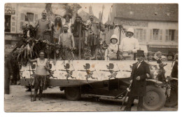 Char Colonial. Carte Photo Animée Non Située - Karneval - Fasching