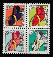 COLOMBIE - N°730/3 ** (1979) Fleurs - Colombia