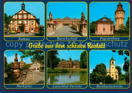 73155799 Rastatt Rathaus Barockschloss Pagodenburg Marktplatz Lustschloss Favori - Rastatt