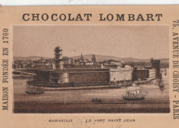 69 - CHROMO CHOCOLAT LOMBART . MARSEILLE . LE PORT SAINT JEAN . SCAN - Lombart