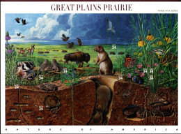 USA 2001 - Mi.Nr. 3450 - 3459 Folienbogen - Postfrisch MNH - Tiere Animals - Blocs-feuillets