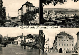 73155718 Donauwoerth Riedertor Blick Vom Schellenberg Am Donauspitz Rathaus Dona - Donauwörth