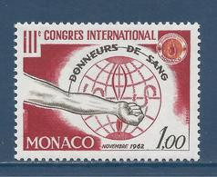 Monaco - YT N° 598 ** - Neuf Sans Charnière - 1962 - Unused Stamps