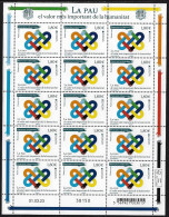 ANDORRE FRANÇÁIS /FRENCH ANDORRA  -EUROPA 2023-"PEACE –The Highest Value Of Humanity"- SHEET Of The 15 STAMPS MINT - 2023