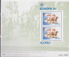 PORTUGAL AZOREN  Block 2 Postfrisch **, Europa CEPT, Folklore 1981 - 1981