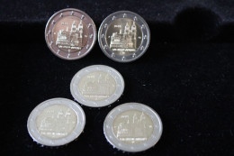 5 X 2€ ALLEMAGNE 2021 UNC - Allemagne