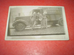 Carte Photo Camion De L'Union Commerciale D'Alimentation Du Forez, Loire ? - Camion, Tir