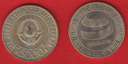 Yugoslavia 5000 Dinara 1989 Km#135 "Non-aligned Summit" UNC - Joegoslavië