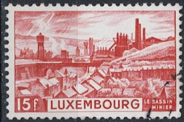 Luxemburg - Hochöfen Und Hüttenwerke Bei Esch An Der Alzettel (MiNr: 433) 1947 - Gest Used Obl - Gebraucht