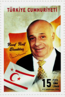 TURKEY - 100th ANNIVERSARY OF THE BIRTH OF DENKTASH - FOUNDING PRESIDENT OF TRNC -  27th JANUARY 2024 - SINGLE STAMP - Neufs