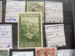 Luxembourg Luxemburg 233 Mh Plakken Charniere *  Parfait Perfect - Unused Stamps
