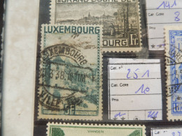 Luxembourg Luxemburg 251 Used Oblitéré Gestempelt  Parfait Perfect - Used Stamps