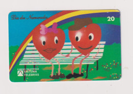 BRASIL -  Two Hearts Inductive  Phonecard - Brazil
