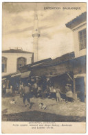 Serbie - Expédition Balkanique - Kavadar - Grande Place - Minaret Et Boutique Boulangers, Quincaillier, Cordonnier - Serbie