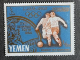 YEMEN 1964  MNH**   FOOTBALL FUSSBALL SOCCER  CALCIO VOETBAL FUTBOL FUTEBOL FOOT - Neufs