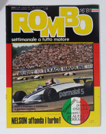 58962 ROMBO 1981 - A. 1 N. 16 - Nelson Piquet; Alfa Romeo; Ferrari - Moteurs