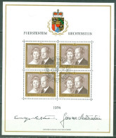 Liechtenstein Yv 557 En Feuillet De 4  Ob TB  - Used Stamps