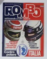 58965 ROMBO 1981 - A. 1 N. 19 - Villenueve; Patrese; PIquet; Ferrari - Moteurs
