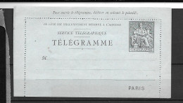 / France 1884 Plan De Paris Sans Teinte Violette 2529 CLPP - Pneumatische Post