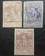 Belgium Classic Used Postmark Stamps 1896 Complete Set - Autres & Non Classés