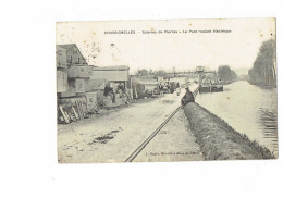 Cpa - 89 - CHASSIGNELLES - Scieries De Pierres, Le Pont Roulant électrique - Animation - Péniche - 1908 - J. Gagin - Saint Sauveur En Puisaye