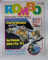 58988 ROMBO 1982 - A. 2 N. 3 - Ecclestone; Gp Mosca?; Renault - Engines