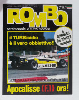58996 ROMBO 1982 - A. 2 N. 7 - Balestre Ferrari; Rally; Ecclestone; SI INserto - Motores