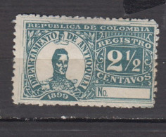 COLOMBIE ANTIAQUIA 1896 TIMBRES POUR LR * YT N° 3 - Colombie